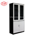 Steel File locker Glass display Cabinet For Laboratory